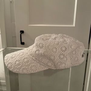 Jcrew womens white embroidered hat